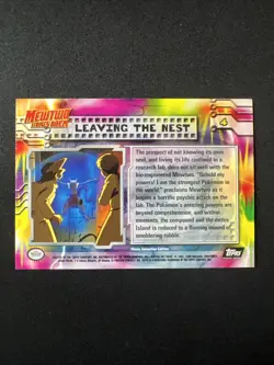 1998 Topps Mewtwo Strikes Back Card #4 Leaving The Nest/Textured Foil - Image 4