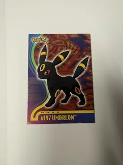 UMBREON #197 TOPPS 2001 POKEMON TRADING CARD DAMAGED - Image 1