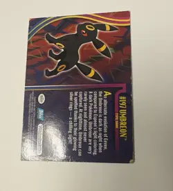 UMBREON #197 TOPPS 2001 POKEMON TRADING CARD DAMAGED - Image 5