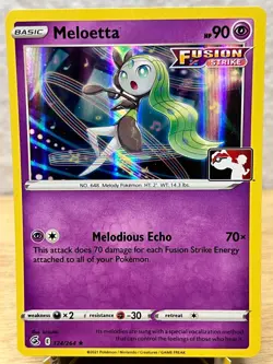 Prize Pack Series Cards Meloetta 124/264 Rare Pokemon NM/M - Image 1
