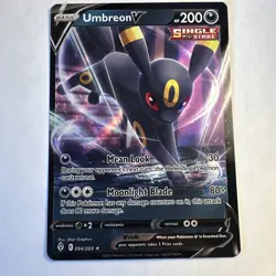 Umbreon V Holo 094/203 Evolving Skies NM Full Art Ultra Rare Pokemon Card - Image 1