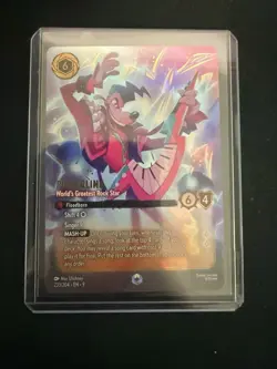 Powerline Worlds Greatest Rock Star, Enchanted, Fabled - TCG Disney Lorcana Card - Image 1