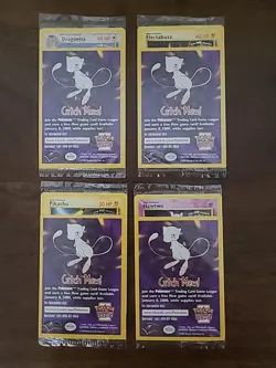 Pokemon The First Movie Full Set Promo Card Sealed 1999 WB Gold Stamp Catch Mew - Image 1