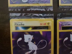 Pokemon The First Movie Full Set Promo Card Sealed 1999 WB Gold Stamp Catch Mew - Image 4