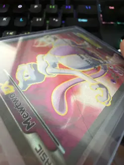 Pokemon Mewtwo-EX TCG Full Art Ultra Rare Holo Card Breakthrough 158/162 - Image 2