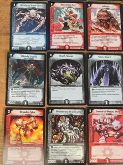Duelmasters ! 7 Holos & 85 Common Uncommon & Rare Cards Played Condition Vintage - Image 2