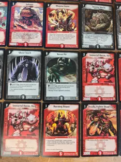 Duelmasters ! 7 Holos & 85 Common Uncommon & Rare Cards Played Condition Vintage - Image 3