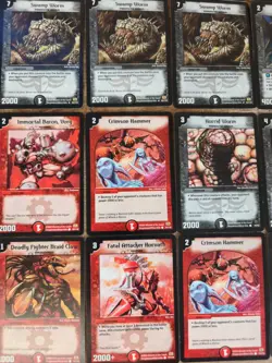 Duelmasters ! 7 Holos & 85 Common Uncommon & Rare Cards Played Condition Vintage - Image 4