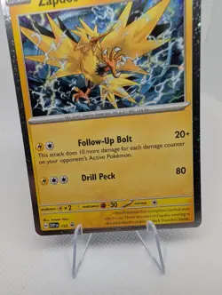 Zapdos Cosmo Holo SVP 157 Black Star Promo Surging Sparks Pokemon TCG Card NM - Image 3