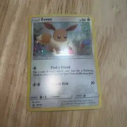 Eevee Pokemon Card Sun & Moon Black Star Promo #SM184 TCG Holo NM - Image 1