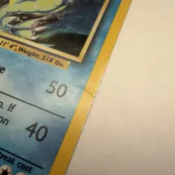 Pokemon Gyarados Base Set Holo unlimited English Card 6/102 DMG Damaged - Image 3