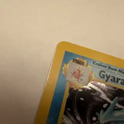 Pokemon Gyarados Base Set Holo unlimited English Card 6/102 DMG Damaged - Image 4