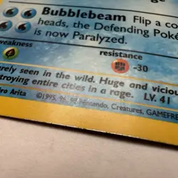 Pokemon Gyarados Base Set Holo unlimited English Card 6/102 DMG Damaged - Image 5