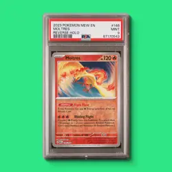 PSA 9 MINT Moltres Reverse Holo NM 146/165 Scarlet & Violet 151 Pokemon Card - Image 1