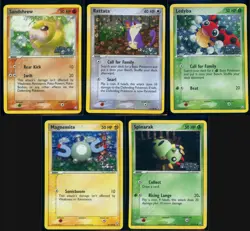 Pokemon EX TEAM ROCKET RETURNS - 5 Reverse Holo Cards Bundle - ENG - Near Mint - Image 1