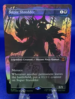 SUPER SHREDDER 2026 MAGIC TMNT MYTHIC RARE BORDERLESS FOIL #0217 - Image 1
