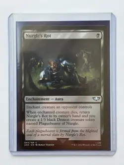 Nurgle's Rot - MTG Warhammer 40000 Black Uncommon Aura English 045/168 - Image 1