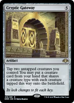 Cryptic Gateway 218 R Dominaria Remastered Magic: The Gathering Foil NM/M - Image 1