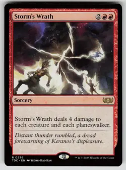 Storm's Wrath Normal R Commander: Tarkir: Dragonstorm 236 NM - Image 1