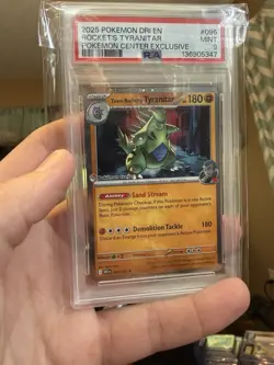 Team Rocket's Tyranitar 096/182 Pokemon Center Promo Pokemon PSA 9 - Image 1