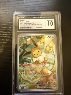 Pokemon Eevee 173 Black Star Promo 2025 Prismatic Evolutions ETB CGC 10 Gem Mint - Image 1