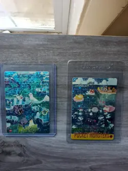 Vintage Pocket Monster Holo Prism Sticker Card *RARE* *MINT* Pokem - Image 1