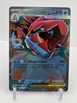 Mega Feraligator Ex 43/217 Holo Ultra Rare Ascended Heroes Pokemon TCG NM - Image 1