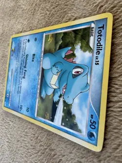2007 Pokemon TCG DP Manaphy & Lucario Totodile Lv.15 HP50 Non-holo 8/12 LP - Image 5