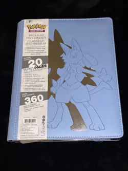 Ultra Pro 9-Pocket Zippered PRO Binder Pokemon Series Lucario - Image 1