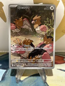 Spearow 151/132 Mega Evolution Illustration Rare Holo Pokemon NM - Image 1