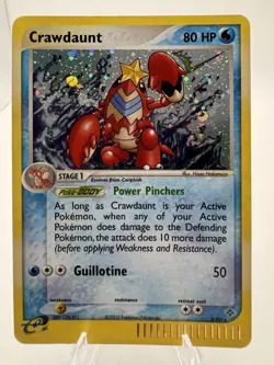 Crawdaunt 3/97 w/ Holo EX Dragon Ereader 2003 Pokemon Rare CLEAN NM - Image 1