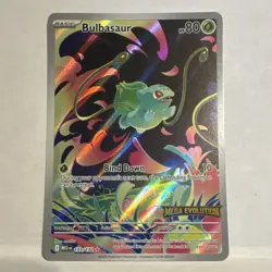 The Pokemon Company Bulbasaur 133/132 ME01 Mega Evolution Secret Rare Holo 80HP - Image 1