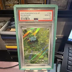 Pokemon Bulbasaur 166/165 Sv2a 151 AR Holo JP PSA 10 2023 - Image 1