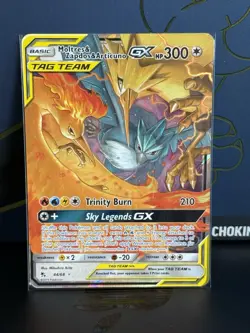 The Pokemon Company Hidden Fates Moltres Zapdos Articuno GX 44/68 Holo ENG - Image 1
