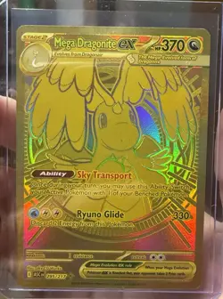 Mega Dragonite EX 295/217 Gold Hyper Rare Pokemon Ascended Heroes - Image 1