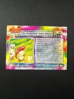 1999 Pokemon (Mewtwo Strikes) #12 (Nefarious Team Rocket) holo Black logo NM - Image 4