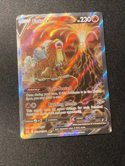Entei V GG36/GG70 Pokemon TCG SWSH Crown Zenith Galarian Gallery Ultra Rare Holo - Image 5
