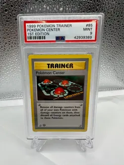 Pokemon Center Base Set Shadowless 1st Edition 85/102 PSA 9 - Image 1