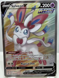 Pokemon Evolving Skies Sylveon V FULL ART 183/203 NM/M Unplayed Pack Fresh - Image 1