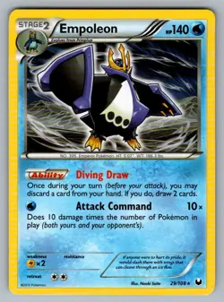 Empoleon 29 HOLO 108 R Dark Explorers Pokemon LP HOLO - Image 1