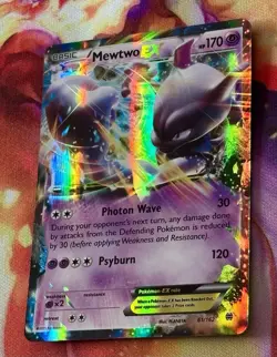 Pokemon Mewtwo EX 61/162 Breakthrough Holo Near Mint Nm - Image 4