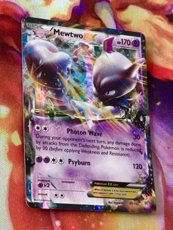 Pokemon Mewtwo EX 61/162 Breakthrough Holo Near Mint Nm - Image 5