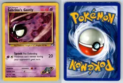 Sabrina's Gastly 93/132 Common Gym Heroes Pokemon MP - Image 3