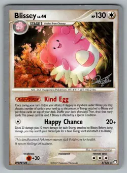 Blissey 5/123 Holo Rare Mysterious Treasures Pokemon MP - Image 1
