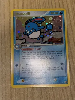 Azumarill 1/109 Team Rocket Returns Reverse Holo Stamp Pokemon Lp/mp Condition - Image 2