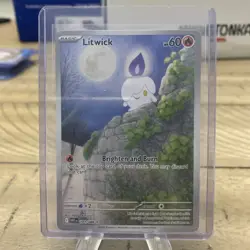 Pokemon TCG Litwick 101/086 SV: White Flare Holo Illustration Collectible - Image 1