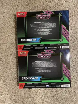 Pokemon TCG - Shrouded Fable Greninja and Kingdra EX Special Collection Sealed - Image 2