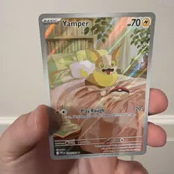 Pokemon TCG Yamper 099/094 Me02: Phantasmal Flames Holo Illustration Rare - Image 1