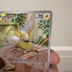 Pokemon TCG Yamper 099/094 Me02: Phantasmal Flames Holo Illustration Rare - Image 2