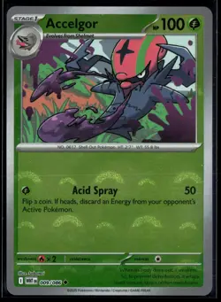 Accelgor 009/086 White Flare Uncommon POKEBALL Reverse Holo - Image 1